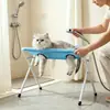 Gato Gato Rejilla para Baño Fijación para Cortar Uñas Anti-Arañazos Anti-Mordeduras Mascota Aseo Perro Pequeño Hamaca Perro Artefacto para Baño de Perro