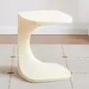 Estilo Crema Popular en Internet Mesa Pequeña Mini Mesa de Café de Plástico Mesa Lateral Moderna Simple para Sofá Mesa de Noche con Almacenamiento Mesa de Noche Mesa de Noche