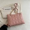 Bolsa Feminina 2024 Novo Ombro Crossbody Grande Capacidade High-end Niche Rhomboid Chain Retro Commuter Tote Bag
