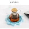 Base Isolada para Chaleira Garrafa Térmica para Água Quente Filtro Garrafa para Ferver Água Base Isolante Cor Pura Base para Chaleira de Água Bandeja para Chaleira de Água Quente Resistente ao Calor