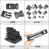 Fivela Atacado para Mochilas, Acessórios para Sacolas Plásticas Espessados, 2-5cm, em Estoque, Fivela de Ajuste Preta para Mochilas Outdoor