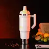 Nueva Taza de Hielo de Alta Calidad y Gran Capacidad Taza Aislada de Acero Inoxidable 316 Taza de Agua Portátil para Coche con Popote para Exteriores