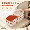 Caja de almacenamiento de ropa interior apilable, a prueba de polvo, multicapa, para uso doméstico, con compartimentos para organizar sujetadores, ropa interior y calcetines