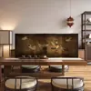 Nueva Pantalla Divisoria de Escritorio Estilo Chino para Sala de Té, Oficina, Ventana de Rincón de Piso a Techo, Biombo Pequeño Plegable, Biombo Plegable Móvil, Artículo Decorativo