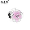 Jiaren estilo pastoral diamante cinco pétalas rosa margarida Magnólia liga pulseira de contas acessórios