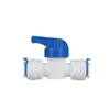 Conector Purificador de Água 1/4 Polegada 3/8 Polegada Cotovelo T Válvula Esfera Interruptor Tubo PE Cotovelo Reto Conector de Rosca Externa Interna 4 a 2