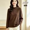 Tamanho Plus 60-75kg Zhongling DeRong simples macio amigável à pele manga longa peça única camisa térmica base 902