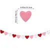2025 Boda Decoración de Habitación de Boda Diseño Europeo y Americano Fiesta de San Valentín Flor de Tela No Tejida Corazón Venta al por Mayor Personalización
