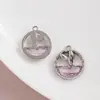 [Serie Oceánica] Colgante de Cola de Sirena Estrella de Amor Incrustada Colgante Hecho a Mano DIY Accesorios para Pulsera Collar
