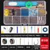 Set de anzuelos de pesca Set completo Combinación Hilo de pescar Flotadores Set Accesorios de pesca Herramientas Equipo Aparejos de pesca Equipo de pesca Suministros Colección
