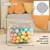 Taburete de almacenamiento cubo para guardar juguetes y muñecas para niños taburete de almacenamiento transparente para organizar multifuncional caja de almacenamiento