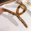 Pinza para el Cabello Grande de Gel Transparente de Color, Pinza Tiburón Simple para Moño en la Parte Trasera de la Cabeza, Pinza para Cola de Caballo, Accesorio para el Cabello, Estilo para Viajes Diarios
