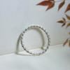 Pulsera de Hilo Retorcido Tono Vivo Blanco Cobre Plateado Hilo de Seda Retorcido a Mano Cara Brillante Apertura Sobre Arte Retro para Enviar a Novia