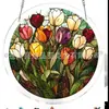 Nueva Decoración Colgante de Ventana Captadora de Luz de Rompecabezas Acrílico de Amazon, Escena de Río de Luz de Luna Colorida, Decoración de Ventana de Jardín 8