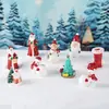 Novos Produtos de Natal Bolas de Neve Bonecos de Neve Enfeites Meias do Papai Noel Árvore de Natal Micro Paisagem Decoração Fornecimento Transfronteiriço