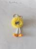 Novo Pingente Pequeno de Briquete de Visão Imitada Chaveiro de Pernas Longas Pingente de Bola de Pelo Puro Feito à Mão Pingente de Desenho Animado para Bolsa de Roupa