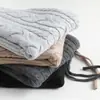 Bufanda de Cuello Tejida de Lana con Capucha y Bufanda, Suéter de Cuello Engrosado de Doble Propósito, Otoño para Hombres y Mujeres, Cálido y Anti-Nuevo Estilo