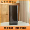 Vaso Anti-Queda de Acrílico para Hidroponia, Arranjo de Flores, Bambu da Sorte, Vaso Reto Transparente de Acrílico para Flores Frescas, Decoração para Sala de Estar, Pequeno