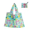 Bolsa de Compras Plegable, Nueva de Gran Capacidad, Bolsa Plegable Ecológica en Stock, Bolsa de Tote de Almacenamiento Plegable Portátil Impresa Creativa