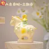 Museo de Turismo de Luoyang Cerámica Creativa Tang Sancai Caballo de Cerámica - La Riqueza Viene de Todas Partes, Hazte Rico al Instante Decoración