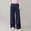 Calça Jeans Casual Solta de Perna Larga com Cintura Alta para Alongar as Pernas, Versátil, Novo Estilo 2024, Comprimento Longo, Feminina, Shenzhen Nanyou
