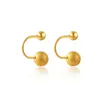 Amazon Transfronterizo Geométrico Redondo Esmerilado de Gama Alta Clavos para Hélice en Forma de C Diseño Espiral Simple Clavos para Cartílago en Forma de U