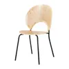 Silla de comedor nórdica, silla de café para el hogar de madera maciza con respaldo, mesa y silla de comedor vintage, silla de caparazón simple para discusiones, venta al por mayor