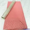 5 Yardas de Tela de Algodón Bordada Estilo Africano Más una Caja de Set de Pañuelo Hayes Encaje de Algodón Suizo