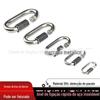 304 Aço Inoxidável Quick Link Ring Link Ring Runway Buckle Chain Buckle Fivela de Montanhismo Especificações Full Source Factory