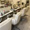 Juego de Mesa y Silla para Salón de Uñas, Silla para Uñas, Sillón para Cliente, Silla y Mesa Vintage para Técnico de Uñas, Muebles de Madera Maciza Retro para Uñas