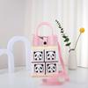 Chengdu Panda Vovô Panda Fofo Bolsa de Panda Bolsa de Tricô Bolsa de Mão Bolsa de Palha Versátil Bolsa de Presente de Mão