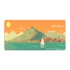 Mouse Pad Cenário de Montanha Americano Transfronteiriço Borda Antiderrapante Lavável Teclado de Computador Pad Notebook Pad Grande de Mesa