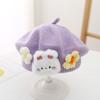 Gorro de Bebé Estilo Otoño e Invierno Boina Tejida para Bebé Niña Moderna y Linda Conejito Invierno Súper Lindo Gorro de Lana