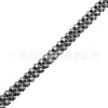 Ventas de Fábrica Transfronterizas Malla de Pedrería Doble Fila de 5 mm Encaje de Diamante Ropa DIY Puños de Ropa Faldas Accesorios de Encaje Decorativos