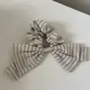 Diadema de Rayas Mismo Estilo que Zhao Lusi para Mujer 2025 Nuevo Estilo Francés Perezoso Scrunchie Accesorio para el Cabello