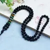Venta al por mayor del fabricante Cordón Tejido Grueso Imitación Obsidiana Negra Joyería Dorada Jade Colgante de Jade Cordón Colgante Cordón para el Cuello