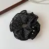 Elástico de Cabelo de Rede com Ruffles de Quatro Camadas Estilo Coreano, Aperta a Cintura, Presilha de Rabo de Cavalo Floral da Moda, Corda de Cabelo Versátil Elegante Acessório de Cabelo