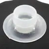 Barra para Ropa de Taquilla de Personal con Base de Plástico Compartimento de Armario de Dormitorio Barra para Ropa de Acero Inoxidable con Bayoneta y Tapas