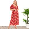 Nueva Colección de Verano de Amazon de Vestidos Florales Europeos y Americanos para Mujer de Tallas Grandes, Vestidos Largos con Abertura en V, Rebaja