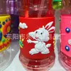 Suministro Directo de Fábrica de Exquisita Taza de Agua Infantil con Dibujos Animados, Cordón para Colgar en el Cuello, Tetera Portátil, Taza Linda con Pajita de Goma Suave