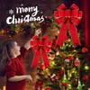 Grande Laço de Veludo Decoração Pendente Laço de Árvore de Natal de Alta Qualidade Guirlanda Corrimão de Porta de Casa Decoração Externa