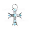 Liga de Titânio F136 Anel de Corrida Cruz Espinhosa Retro Zircônia Piercing de Lábio Brinco Colar Pulseira Acessórios de Joias DIY