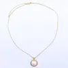 Collar Largo Minimalista Vintage para Mujer con Colgante Redondo, Cadena para Suéter de Perla de Vidrio con Circonita, Cadena Nicho de Lujo Ligero para Clavícula