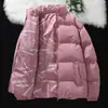 Chaqueta de Algodón de Alta Gama para Hombre, Nuevo Estilo Otoño e Invierno 2026, Forrada de Polar, Engrosada, Abrigo de Algodón Cálido, Corte Holgado, Chaqueta de Algodón con Cuello Alto