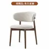 Silla de Comedor con Marco de Metal, Silla Moderna Minimalista de Lujo Ligero con Respaldo, Silla de Escritorio de Diseñador Nórdico, Silla de Tela para el Hogar y el Ocio