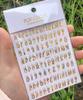 Stickers digitales de alfabeto para uñas comercio electrónico transfronterizo traje de uñas Alfabeto de llamas stickers digitales para uñas WG581