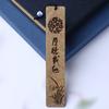 Marcador de libro Xiangyun Plum, Oran, Bambú y Crisantemo juego Marcador de libro de Sándalo Seda Dorada Nanmu Regalo de Graduación Souvenir Regalo del Día del Maestro