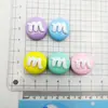 Color macarrón M Bean frijol para jugar frijol resina accesorios diy pegamento de crema funda de teléfono móvil pinza para el pelo caja de almacenamiento material