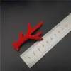 Pequeños Cuernos de Navidad Aro Rojo para el Cabello Pasador Materiales Accesorios Joyería Hecha a Mano DIY Decoración