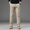 Pantalones casuales para hombre de Hong Kong, nuevos pantalones de traje versátiles de primavera y otoño para negocios, pantalones rectos holgados para hombres jóvenes y de mediana edad